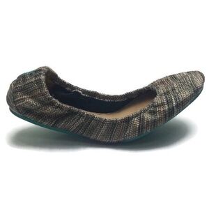 Tieks Mojave Metallic Woven Ballet Flats Size 9